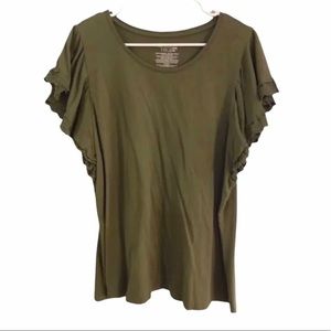 Time and Tru butterfly sleeve knitted top 2X